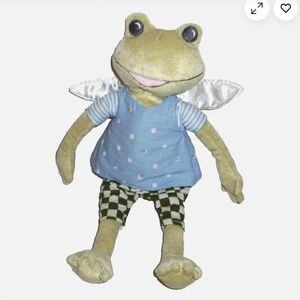 12" IKEA Frog Fabler Groda Plush Wings Checker Shorts Stuffed Animal